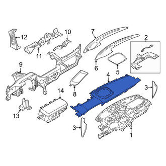 Lincoln OE - Upper Instrument Panel Cover