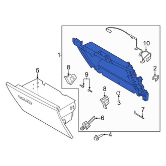 Lincoln OE - Front Glove Box Housing