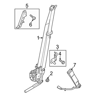 Lincoln OE - Restraint Systems - Front Seat Belts