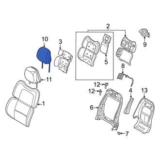 Lincoln OE - Front Right Headrest