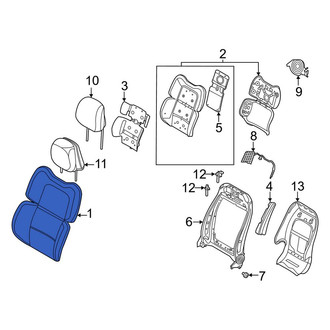 Lincoln OE - Front Left Seat Back Cushion Cover