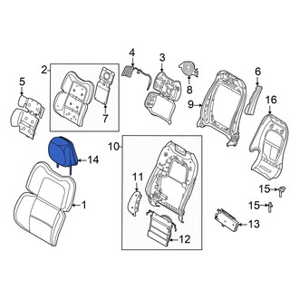 Lincoln OE - Front Right Headrest