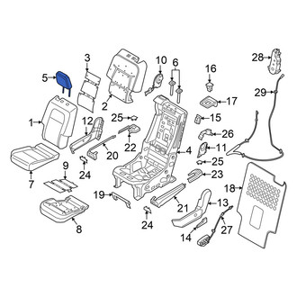 Lincoln OE - Center Left Headrest
