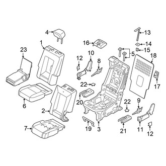 Lincoln OE - Seats & Tracks - Second Row Seats (3 Individual Seats Center Seat), (Livery / Reserve)
