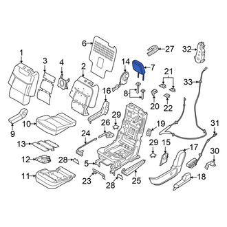 Lincoln OE - Center Left Headrest