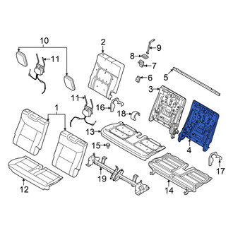 Lincoln OE - Rear Left Seat Back Frame