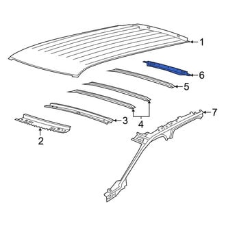 Lincoln OE - Rear Roof Header Panel