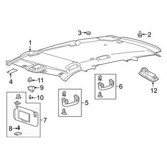 Lincoln OE - Rear Sun Visor Screw