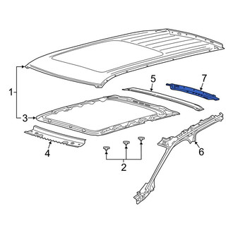 Lincoln OE - Rear Roof Header Panel