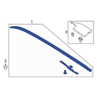 Lincoln OE - Left Roof Luggage Carrier Side Rail
