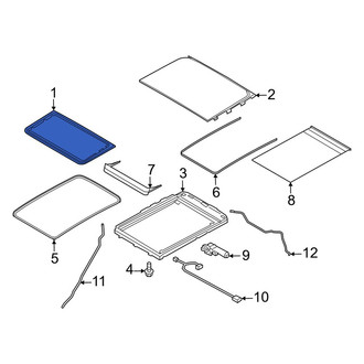 Lincoln OE - Front Sunroof Glass