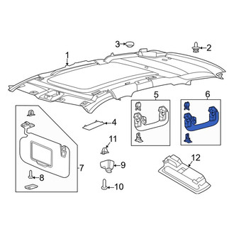 Lincoln OE - Rear Left Interior Grab Bar