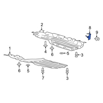 Lincoln OE - Rear Left Floor Pan Splash Shield