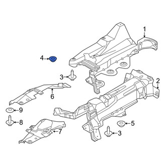 Lincoln OE - Floor Pan Splash Shield Nut