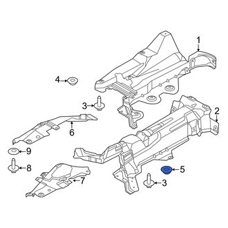 Lincoln OE - Floor Pan Splash Shield Nut