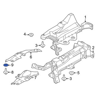 Lincoln OE - Floor Pan Splash Shield Nut