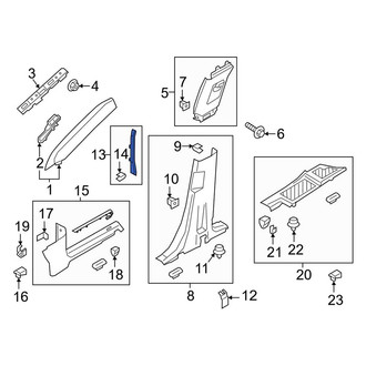Lincoln OE - Left Kick Panel Trim