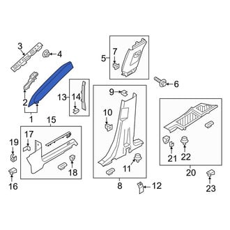 Lincoln OE - Left Body A-Pillar Trim Panel