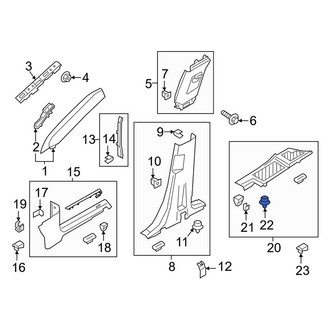 Lincoln OE - Door Sill Plate Clip