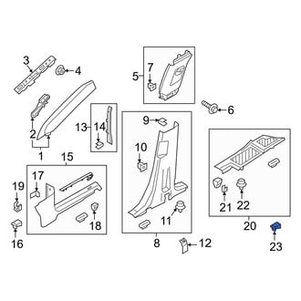 Lincoln OE - Door Sill Plate Clip