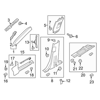 Lincoln OE - Pillars, Rocker & Floor - Interior Trim