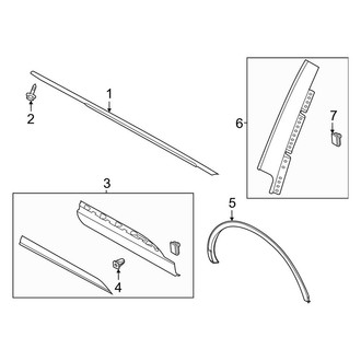 Lincoln OE - Rear Door - Exterior Trim