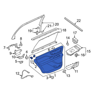 Lincoln OE - Front Left Inner Door Interior Trim Panel