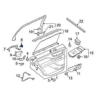 Lincoln OE - Door Interior Trim Panel Bolt