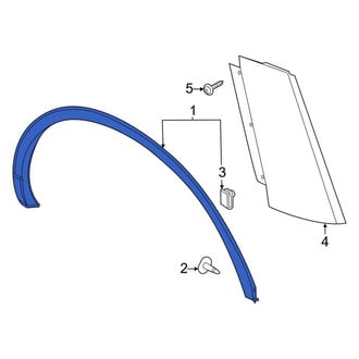 Lincoln OE - Rear Right Wheel Arch Molding
