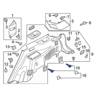 Lincoln OE - Rear Right Tie Down Hook Screw