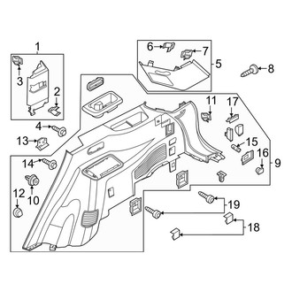 Lincoln OE - Quarter Panel - Interior Trim (Passenger Side)