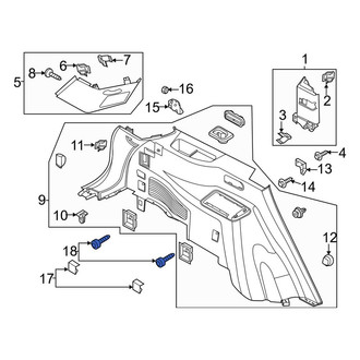 Lincoln OE - Rear Right Tie Down Hook Screw