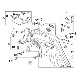 Lincoln OE - Quarter Panel - Interior Trim (Driver Side)