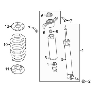 Lincoln OE - Rear Suspension Shock Absorber