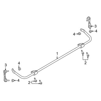 Lincoln OE - Rear Suspension - Stabilizer Bar & Components