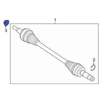 Lincoln OE - Rear CV Joint Nut