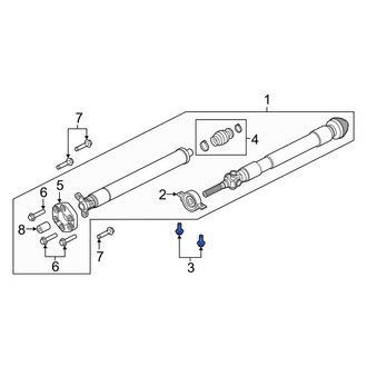 Lincoln OE - Drive Shaft Center Support Bolt