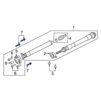 Lincoln OE - Drive Shaft Pinion Yoke Bolt