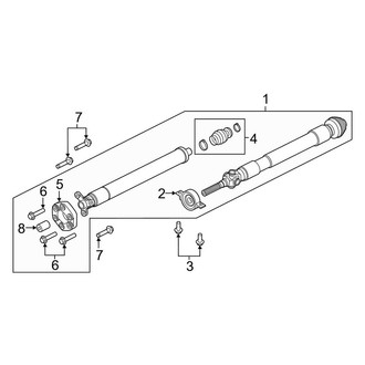 Lincoln OE - Rear Suspension - Drive Shaft