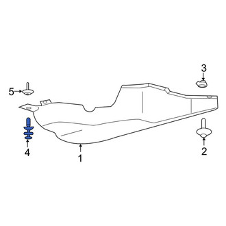 Lincoln OE - Floor Pan Splash Shield Clip