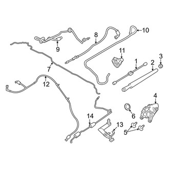 Lincoln OE - Lift Gate - Wiper & Washer Components (Black Label / Livery / Premiere / Reserve)