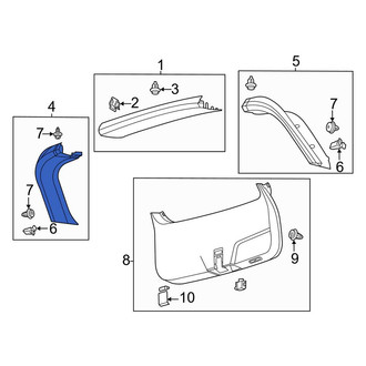 Lincoln OE - Rear Right Liftgate Trim
