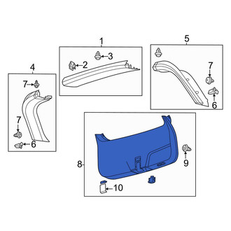 Lincoln OE - Rear Lower Liftgate Trim