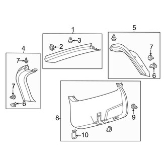 Lincoln OE - Lift Gate - Interior Trim