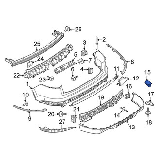 Lincoln OE - Bumper Cover Retainer