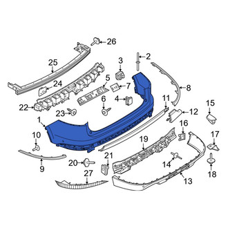 Lincoln OE - Rear Upper Bumper Cover