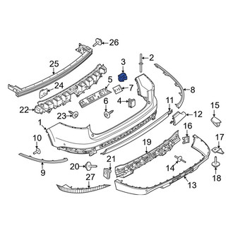 Lincoln OE - Bumper Cover Retainer