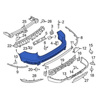 Lincoln OE - Rear Upper Bumper Cover