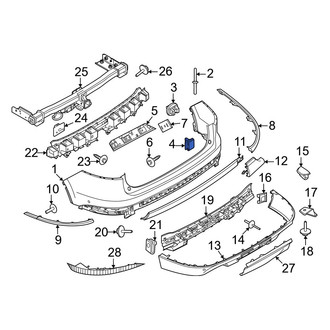 Lincoln OE - Bumper Cover Retainer