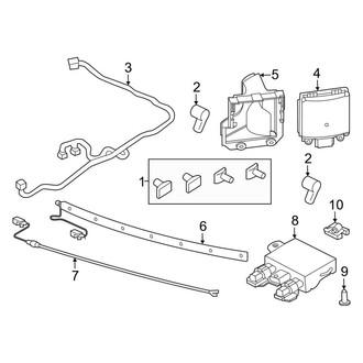 Lincoln OE - Rear Bumper - Bumper & Components (With Trailer Tow, Sensors & Electrical)